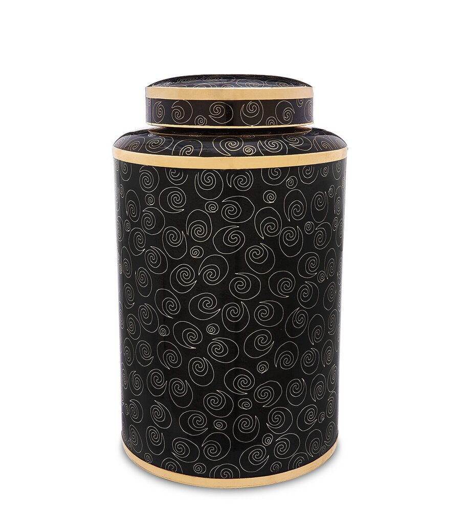 Midnight Swirl Cloisonne Urn
